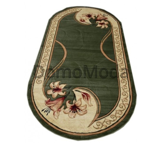 Синтетичний килим Hand Carving 0613 d.green-cream - Висока якість за найкращою ціною в Україні зображення 6.